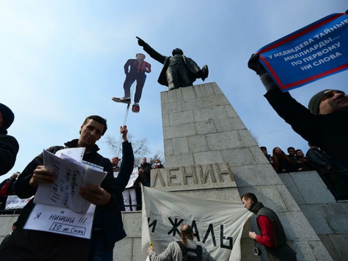 Антикоррупционные акции прошли в крупнейших городах востока России