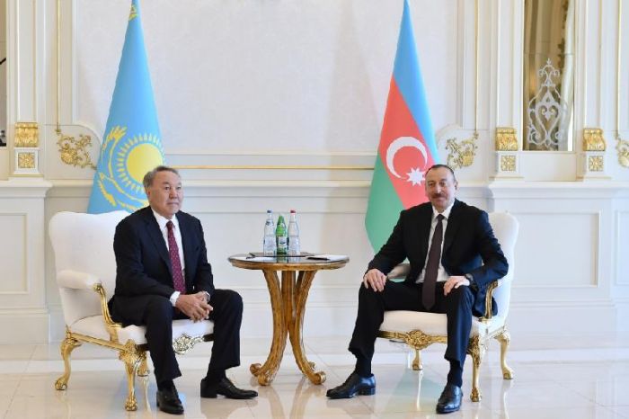 В резиденции «Загульба» прошла встреча президентов Азербайджана и Казахстана 