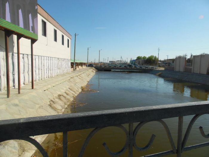 Река Эмба наполнилась