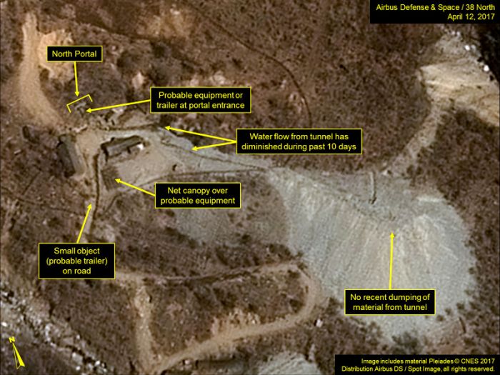 На территории ядерного полигона в КНДР замечено возобновление активности 