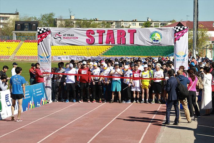 Первый марафон в Атырау