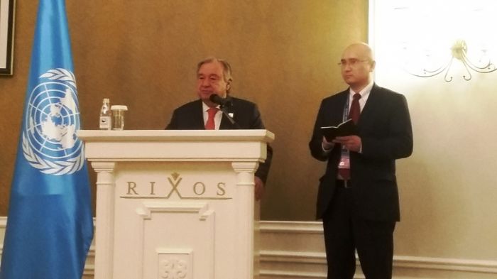 Генеральный секретарь ООН Антониу Гутерриш выступил с обращением в Астане 