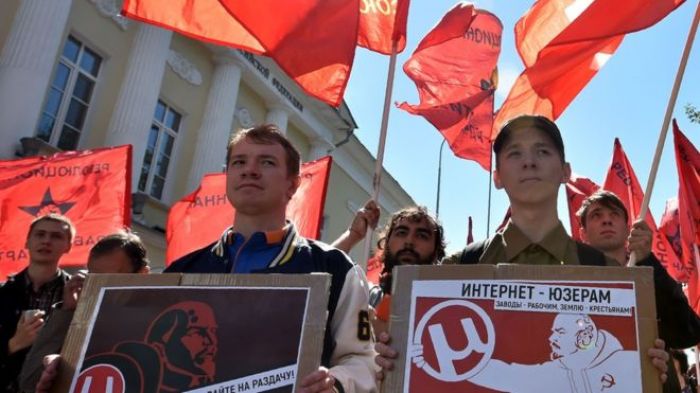 В Москве прошло шествие против ограничений интернета