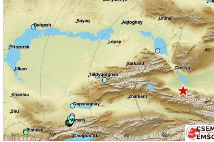 ​  Алматинцы ощутили землетрясение, произошедшее в Китае