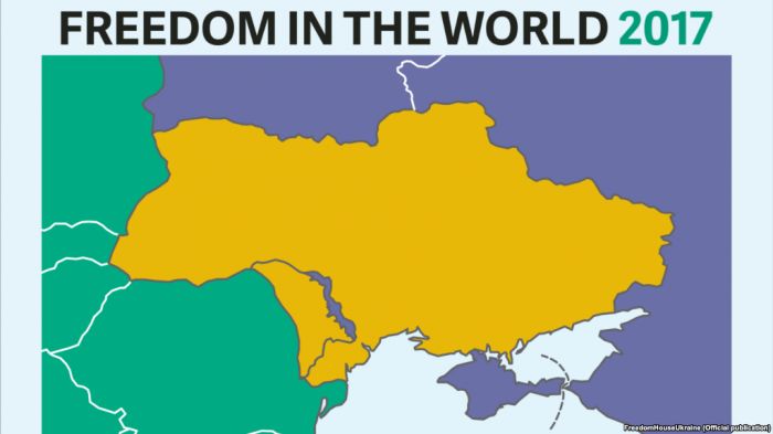 Freedom House прокомментировала появление карты «без Крыма»