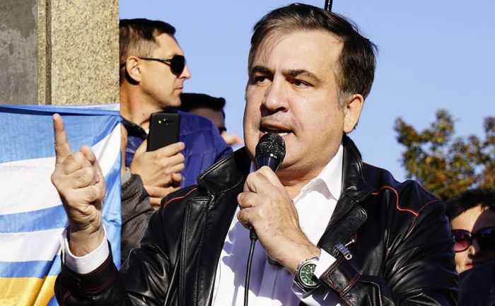 Саакашвили на митинге рассказал о мечте «поменять власть в Киеве»