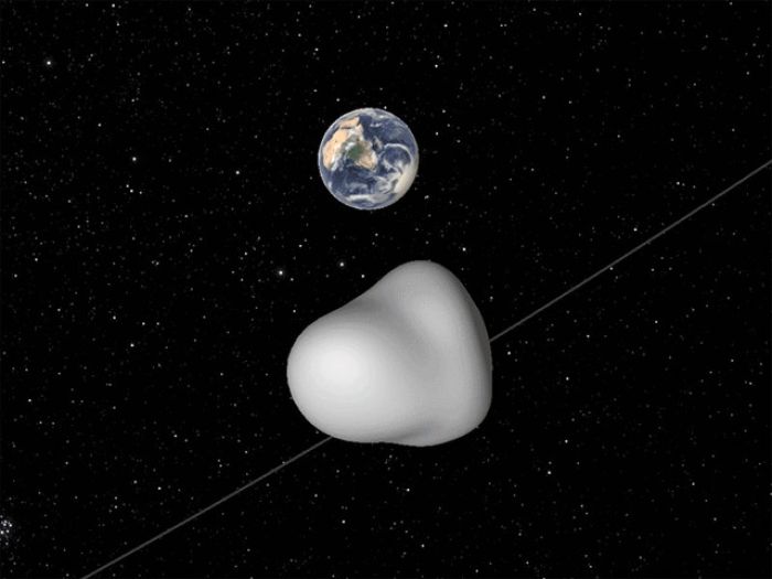 Крупный астероид пролетел мимо Земли на опасно близком расстоянии