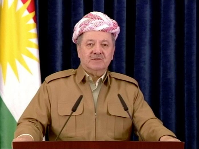 Глава Курдистана назвал "великим предательством" сдачу Киркука силам Ирака 