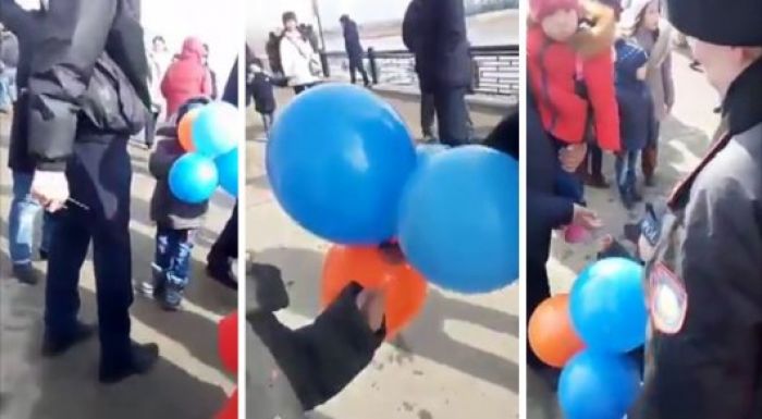 Видео с изъятием синих шаров на Наурыз прокомментировали в МВД 