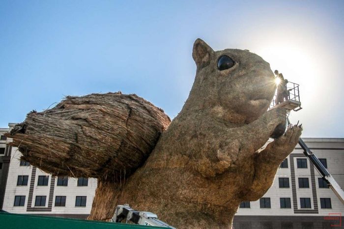 Создателю белки в Алматы не позволят сжечь конструкцию по обыкновению 