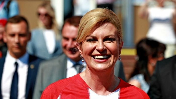 Казахстанские болельщики сделали селфи с президентом Хорватии 