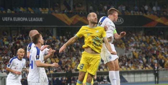 "Астана" на 95-й минуте вырвала ничью у киевского "Динамо" на старте группы Лиги Европы 