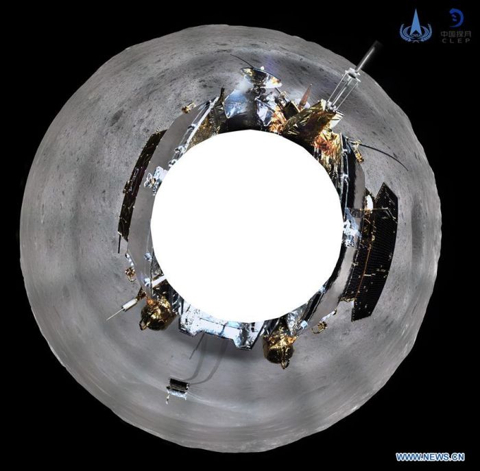 Китайский зонд передал на Землю панорамные снимки обратной стороны Луны 