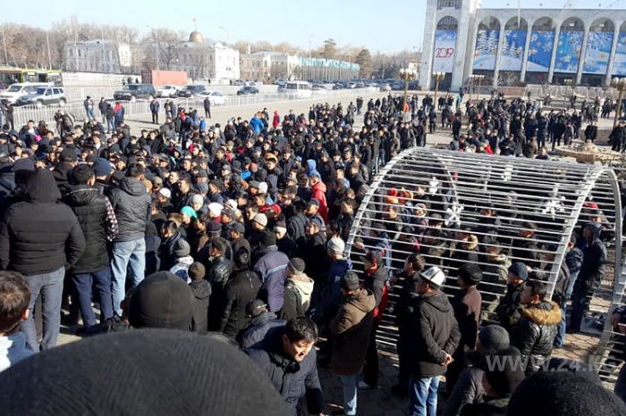 В Бишкеке проходит митинг против китайской экспансии​