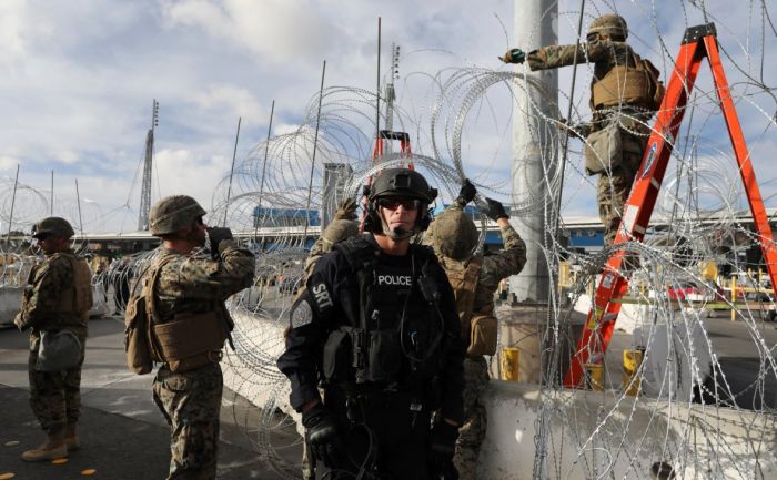 Пентагон сообщил о переброске 3,7 тыс. военных на границу с Мексикой 