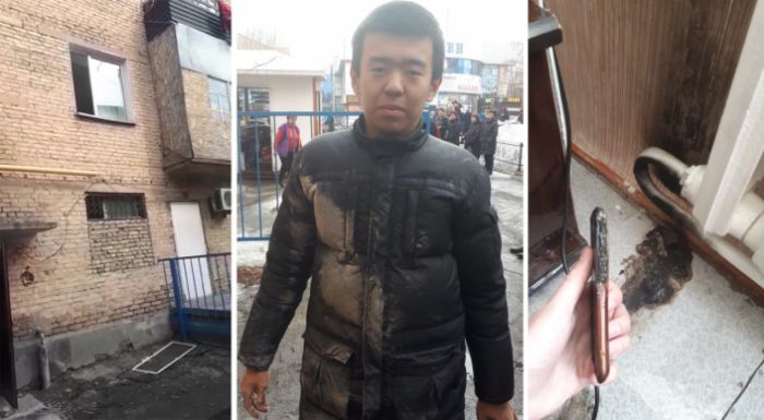 Студент спас двух девочек из горящей квартиры в Талдыкоргане