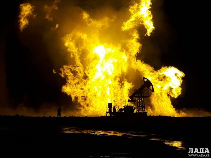 Пожар на месторождении Каламкас перекинулся на скважину 8237 