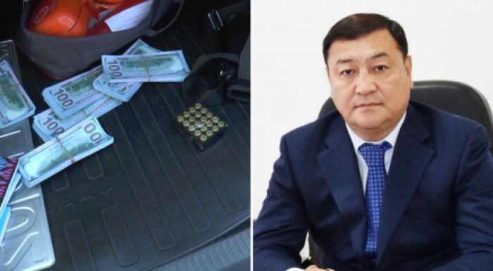 Машина с долларами принадлежит сыну экс-акима Талдыкоргана 
