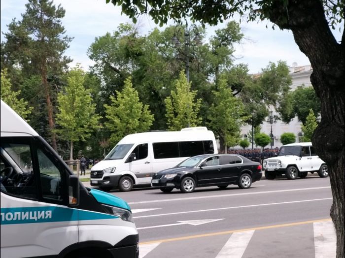 В Алматы у площади Астана прошли новые задержания