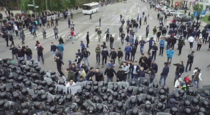 Видео митинга в Нур-Султане показали в МВД 