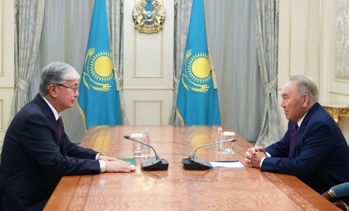 Назарбаев обсудил с Токаевым общественно-политическую ситуацию в стране 