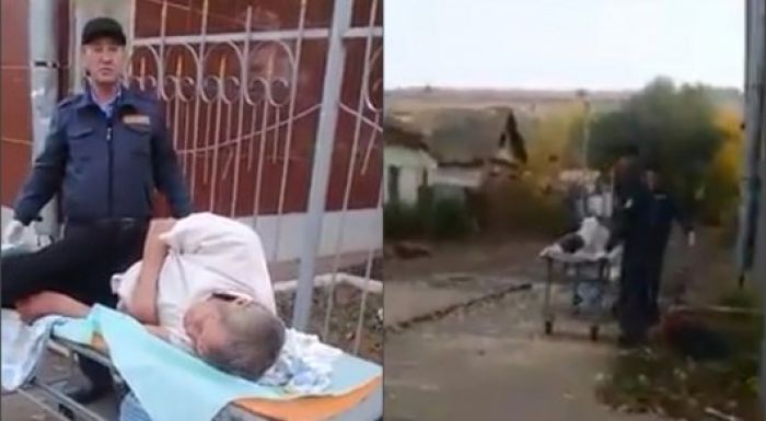 Видео с брошенным на улице Уральска пациентом прокомментировали