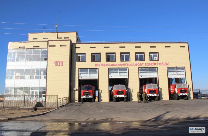 В Атырау открылось новое пожарное депо