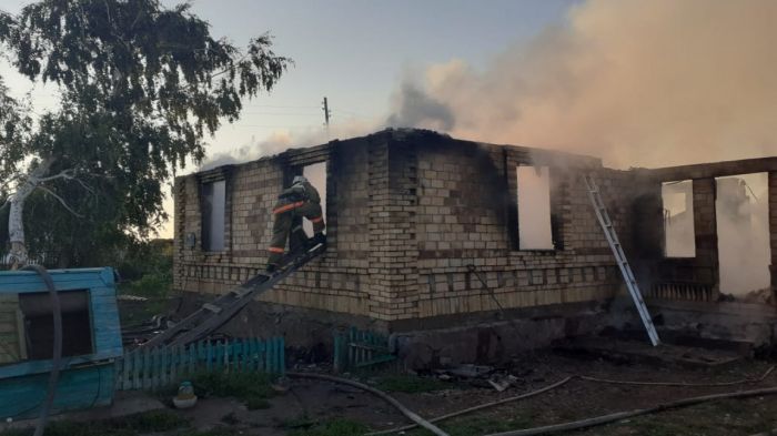 Трое детей погибли при пожаре в Акмолинской области