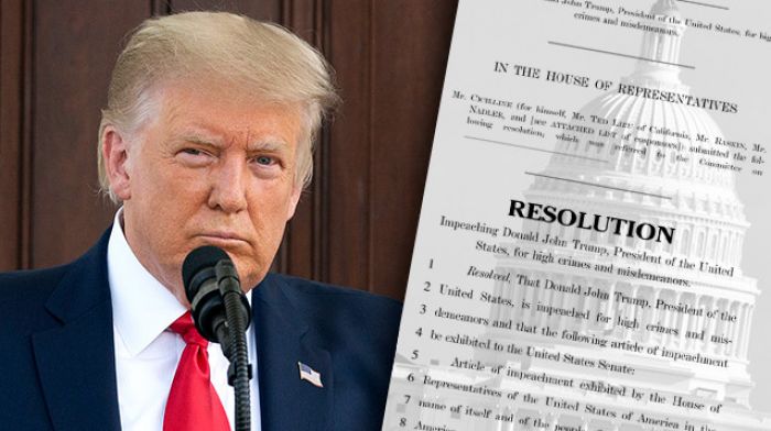 Палата представителей США обнародовала текст резолюции об импичменте Трампа 