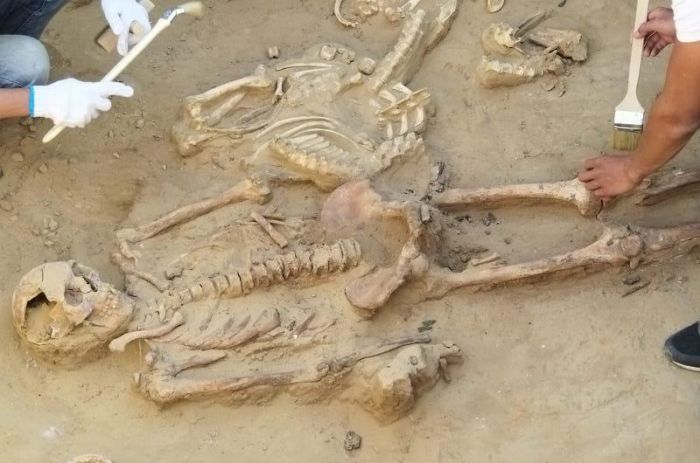 В Кызылкогинском районе найдены останки трёх воинов-сарматов
