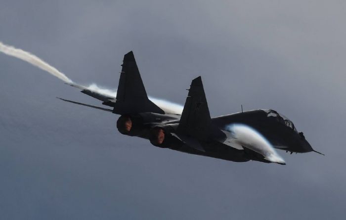 МиГ-29 сгорел в Астраханской области 