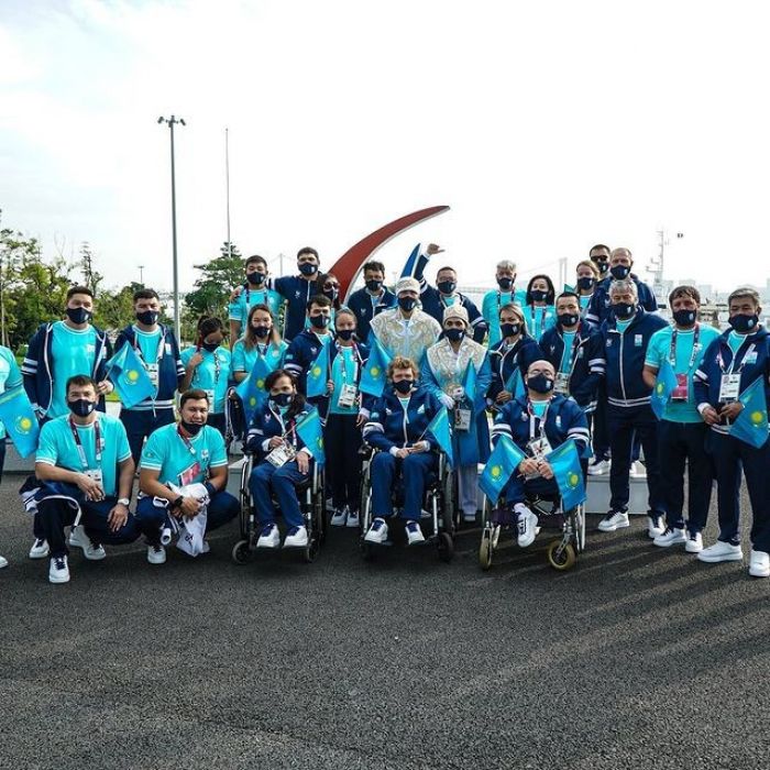 Казахстанские паралимпийцы приняли участие в открытии Игр в Токио