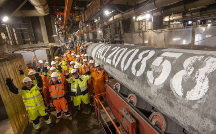 «Газпром» объявил о завершении строительства «Северного потока-2»