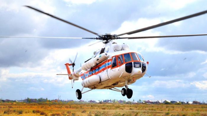 Вынужденную посадку совершил вертолет в Акмолинской области