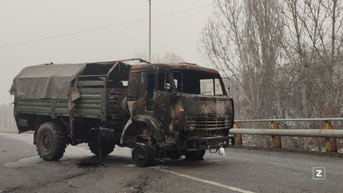 Захватившего во время беспорядков военный КамАЗ задержали в Кызылорде