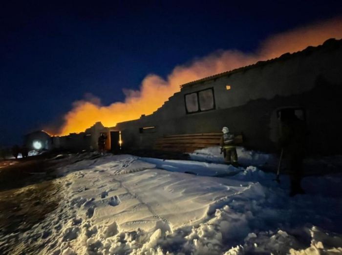 В Туркестанской области при пожаре погиб пастух и более тысячи голов овец 