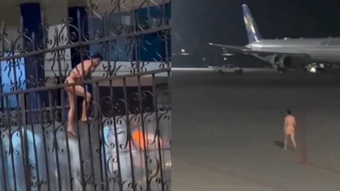 Инцидент с голым мужчиной прокомментировали в аэропорту Алматы 