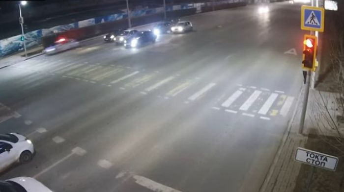 Полицейская погоня в Нур-Султане попала на видео 