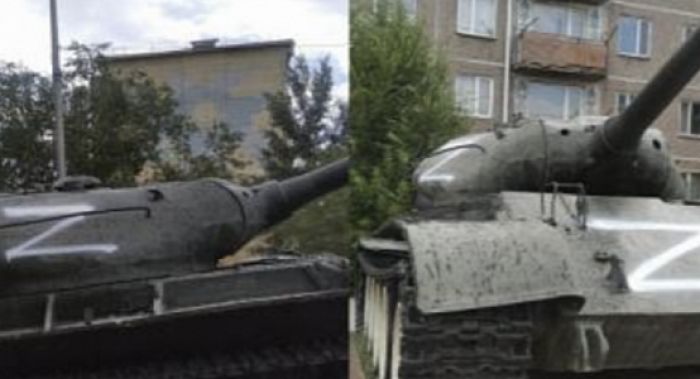 Нарисовавшего знак «Z» на танк арестовали в Карагандинской области 