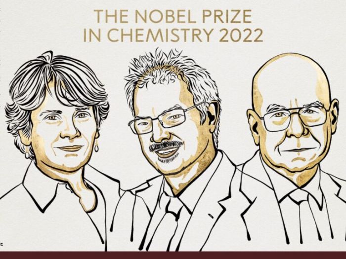  Нобелевскую премию по химии вручили учёным из США и Дании за «разработку клик-химии и биоортогональной химии»