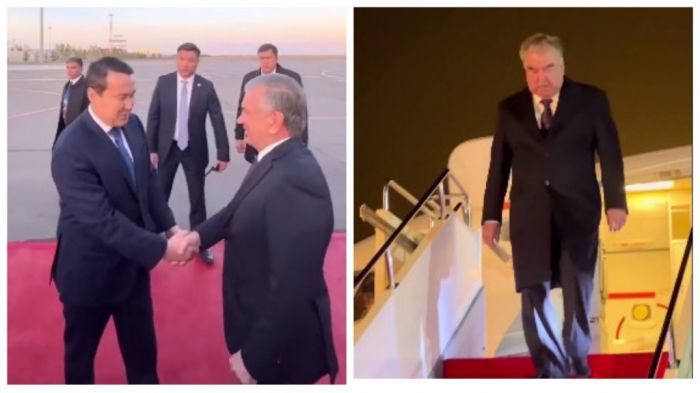 Главы Узбекистана и Таджикистана прибыли в Казахстан 