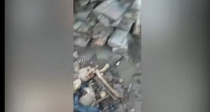 В Уральске полиция расследует массовое захоронение, обнаруженное на месте снесенных домов 