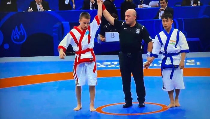 Жылыойский школьник стал чемпионом мира по казахской борьбе 
