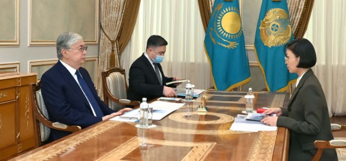 Токаев принял министра экологии Зульфию Сулейменову