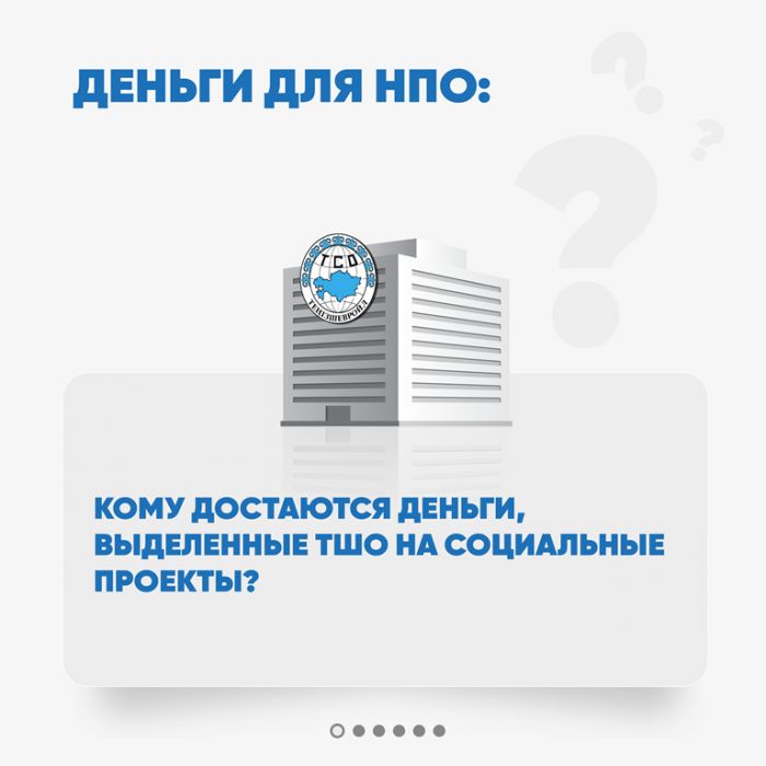 Деньги для НПО: кому достаются деньги, выделенные ТШО на социальные проекты?