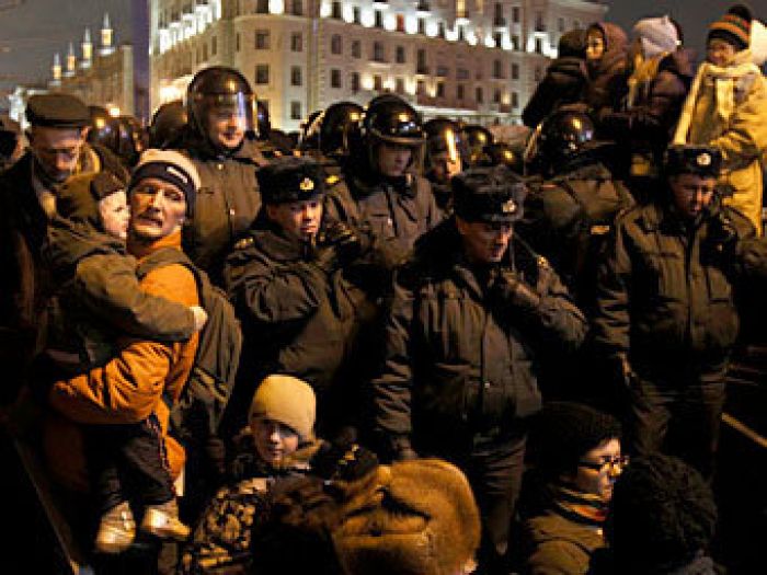 МВД сообщило о 250 задержанных в центре Москвы