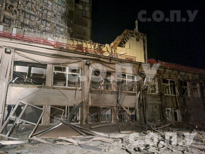 Силы обороны Юга Украины публикуют фото последствий ночной атаки на Одессу 