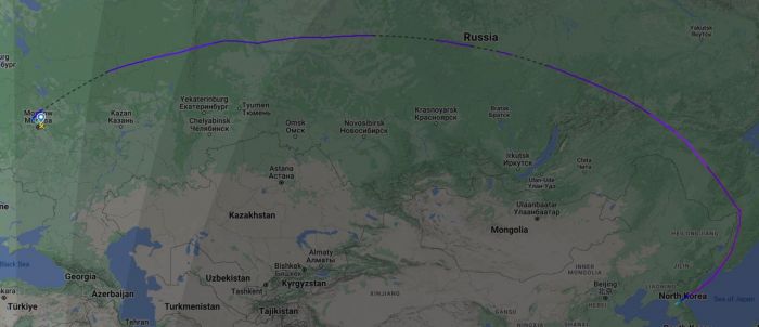 Самолет Минобороны России совершил загадочный перелет в КНДР