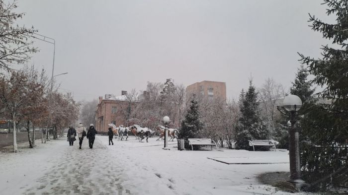 Петропавловск завалило снегом