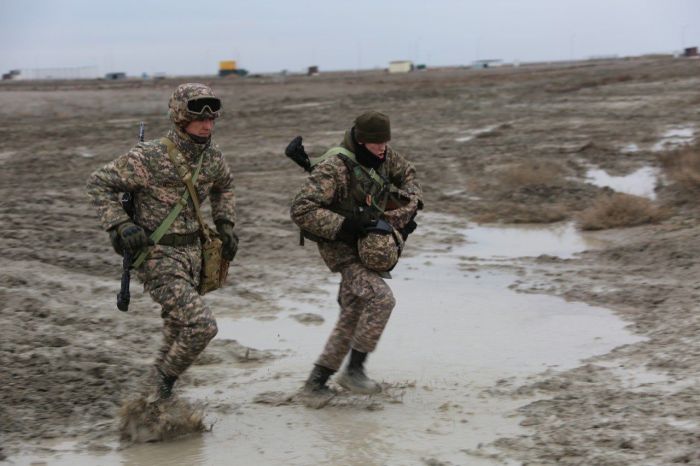 Военнослужащие совершили пеший марш на 30 километров